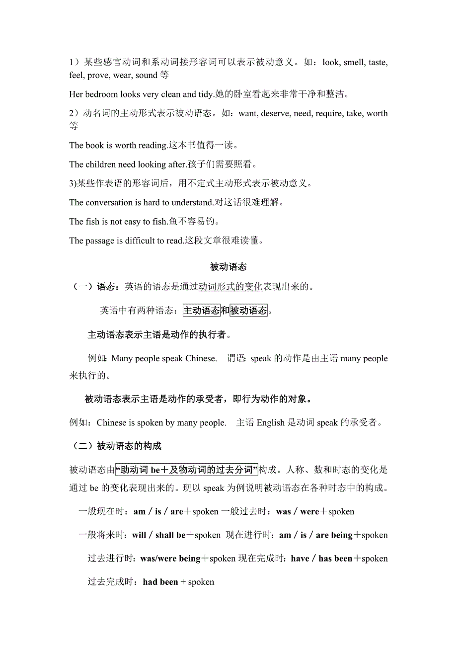 初中英语被动语态精讲及练习_第3页