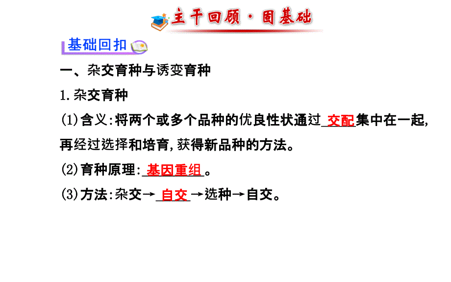 届高三生物金榜频道一轮课件必修从杂交育种到基因工程_第3页