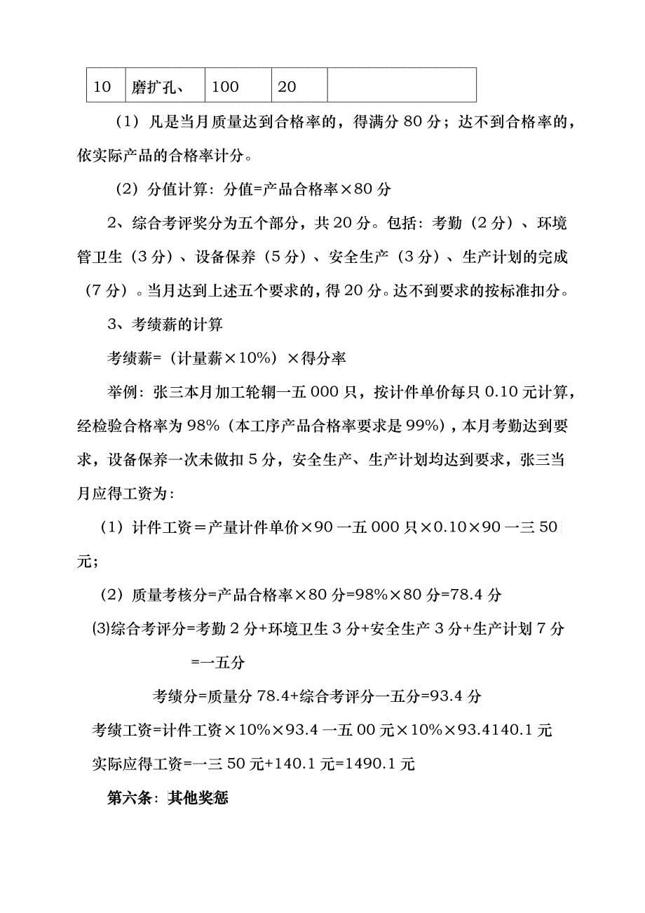 员工薪酬与绩效考核管理办法分析_第5页