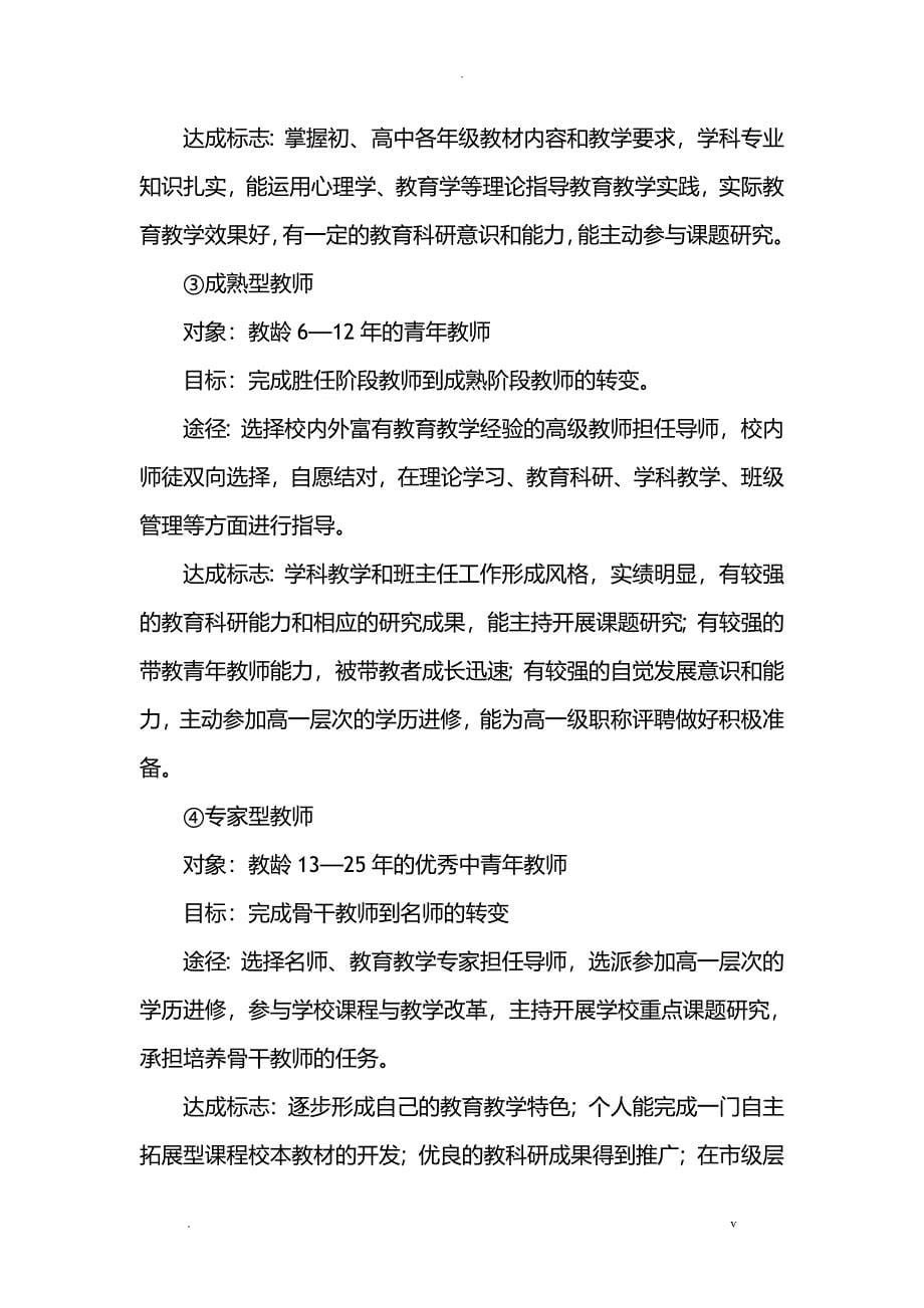 学校教师发展三年规划_第5页