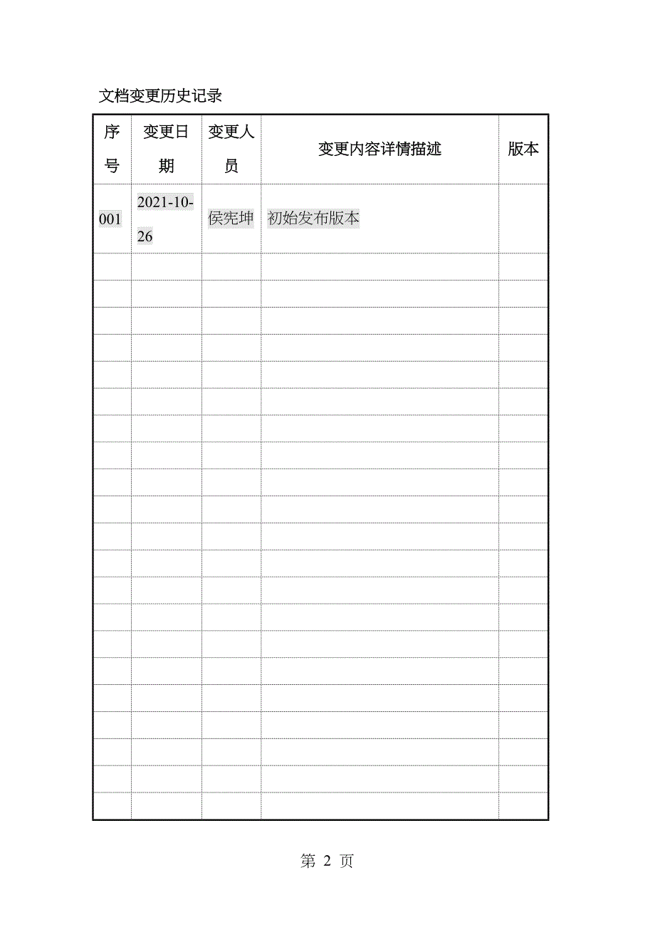 HR系统需要规格说明书_第2页