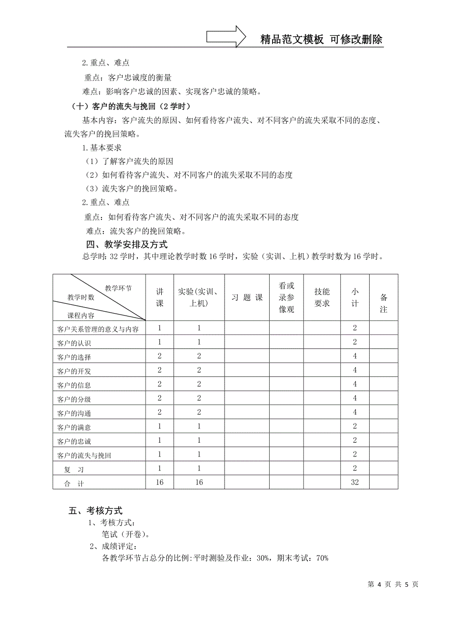 《客户关系管理》大纲_第4页