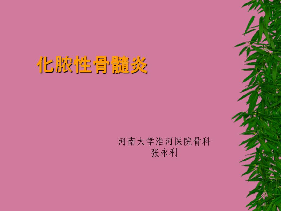 骨与关节化脓感染ppt课件_第2页