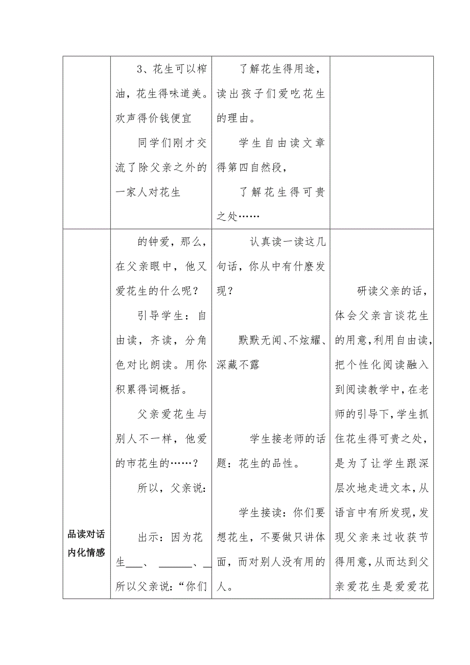 刘彦峰落花生教学设计34_第4页