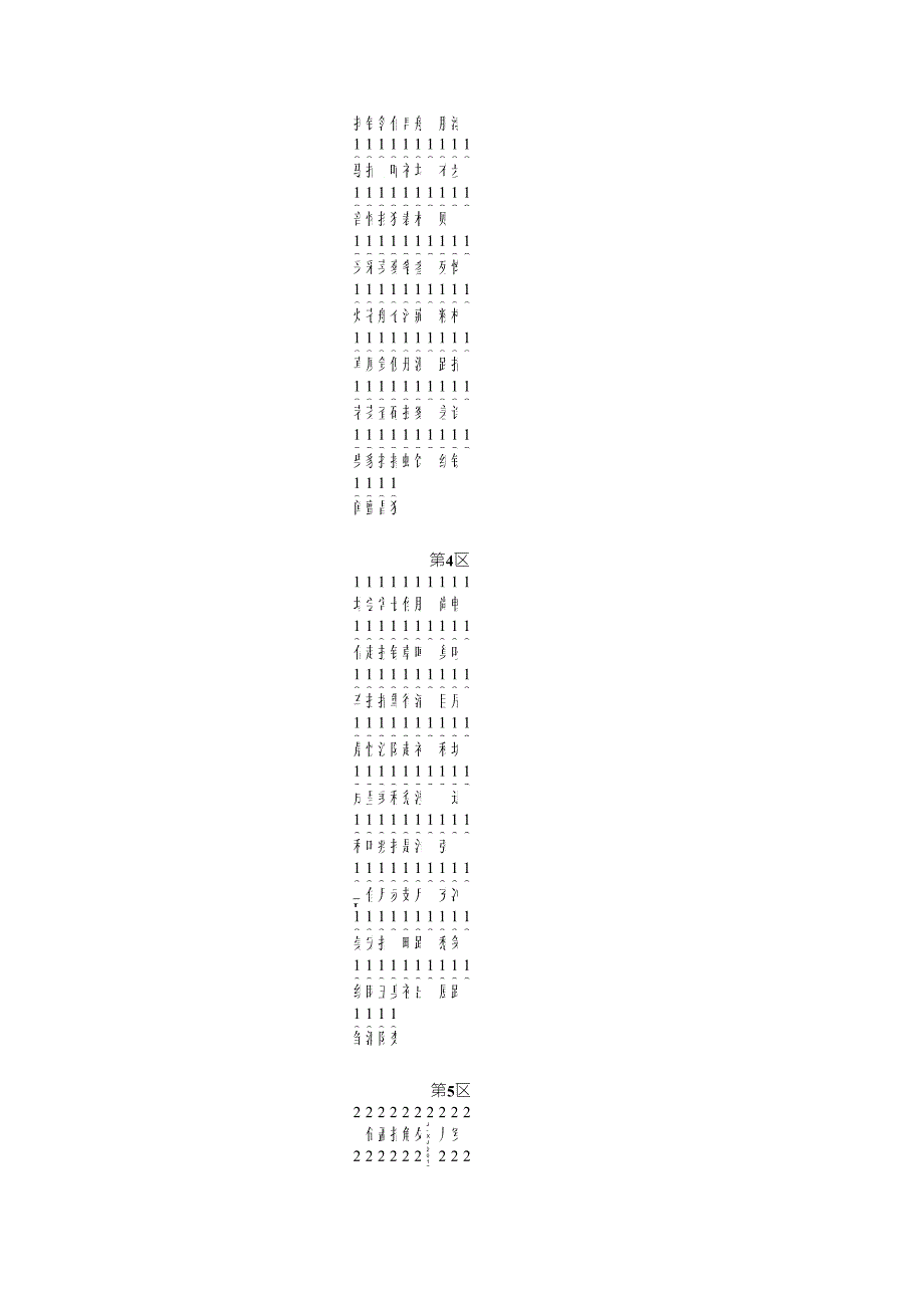 汉字区位码表_第4页