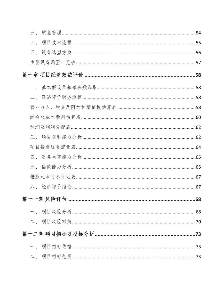 中山铝合金制品项目可行性研究报告_第5页