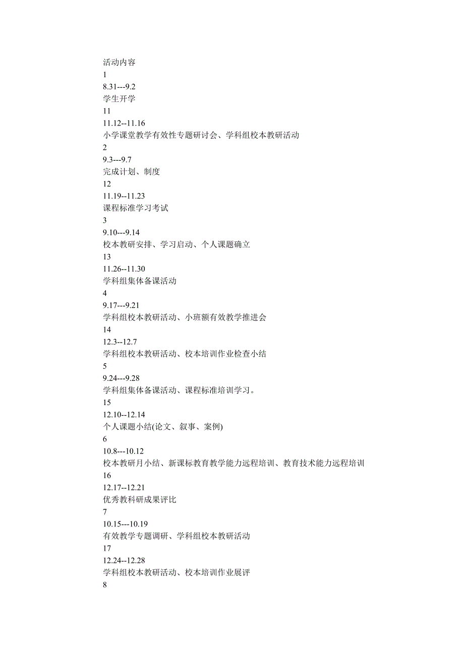 学校教师校培训工作计划_第3页