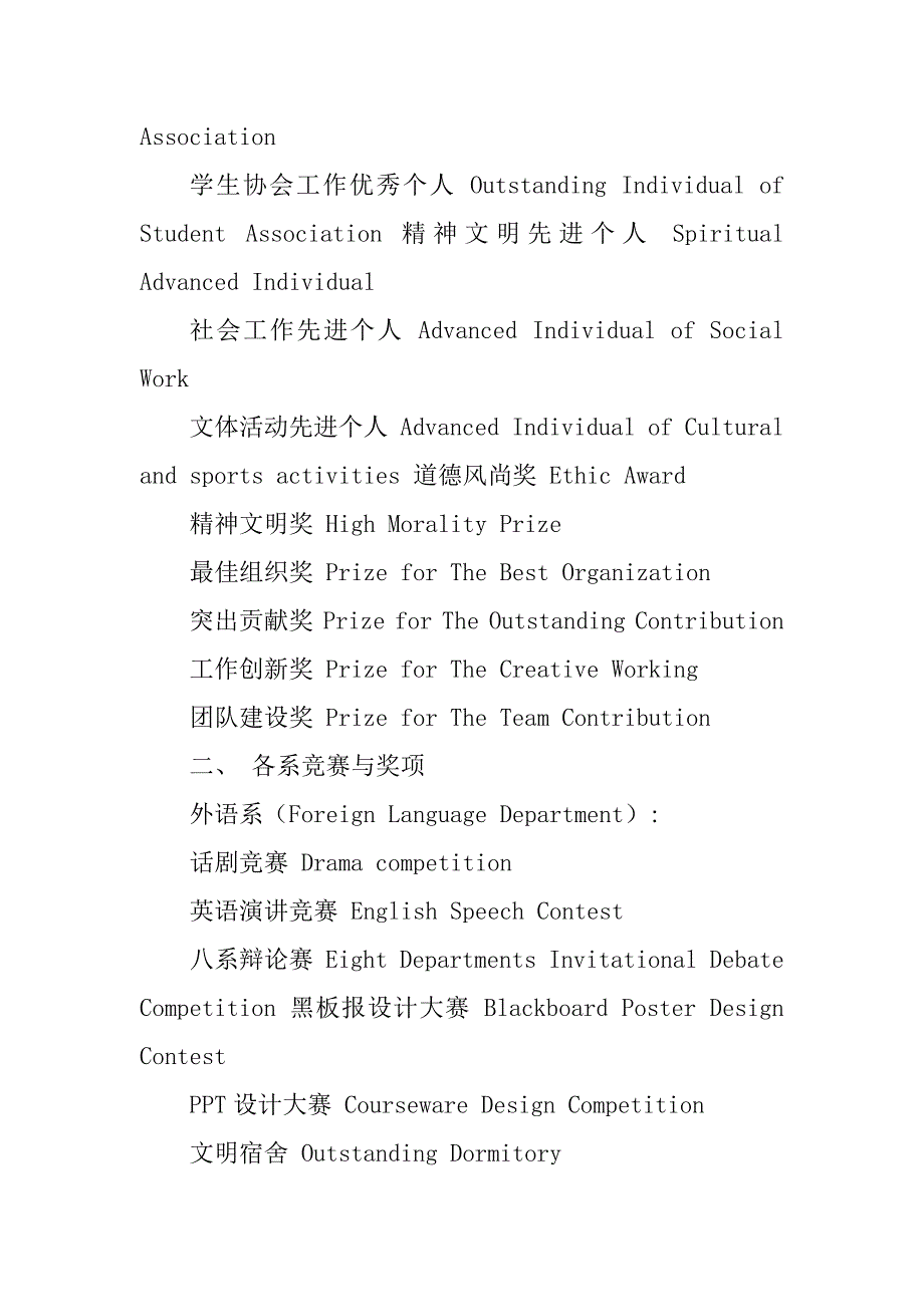 2023年[个人简历相关获奖词汇]获奖简历模板_第2页