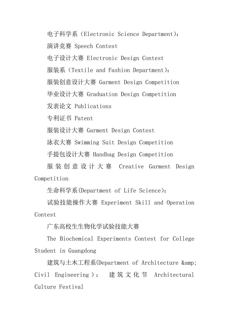 2023年[个人简历相关获奖词汇]获奖简历模板_第5页