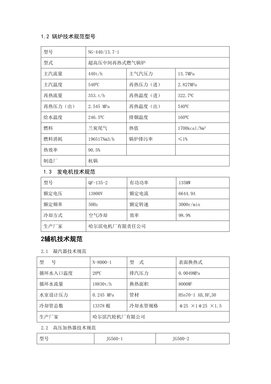 tmw超高压机组设备参数_第2页