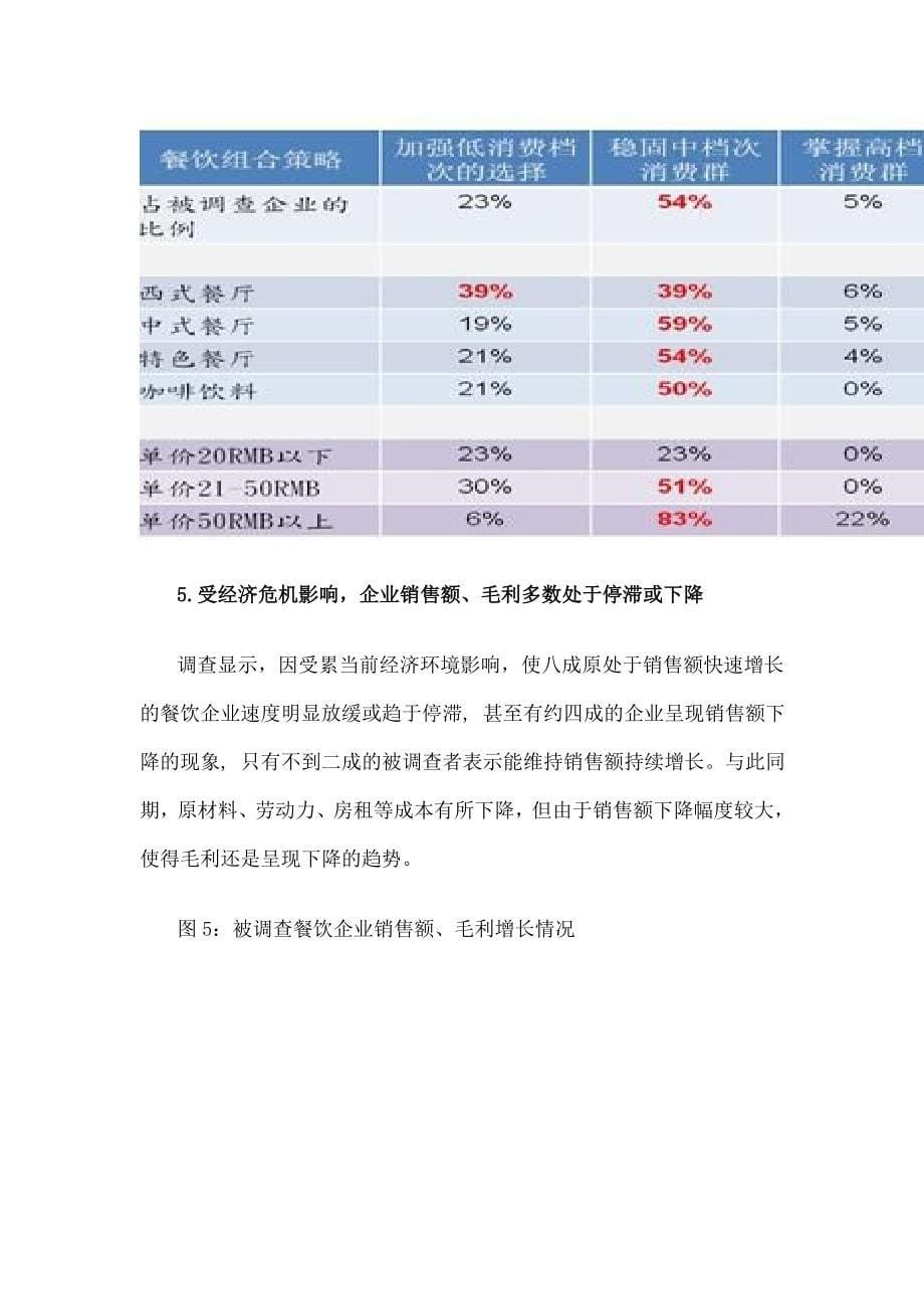 2009中国连锁餐饮业发展战略趋势调查报告_第5页