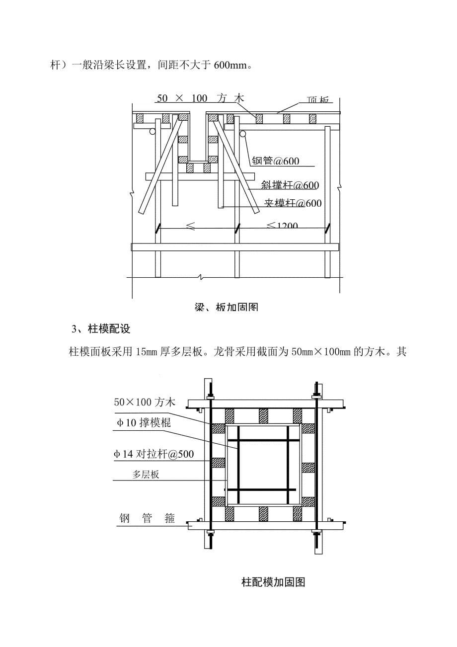 131428某大学学生食堂工程模板施工方案资料_第5页