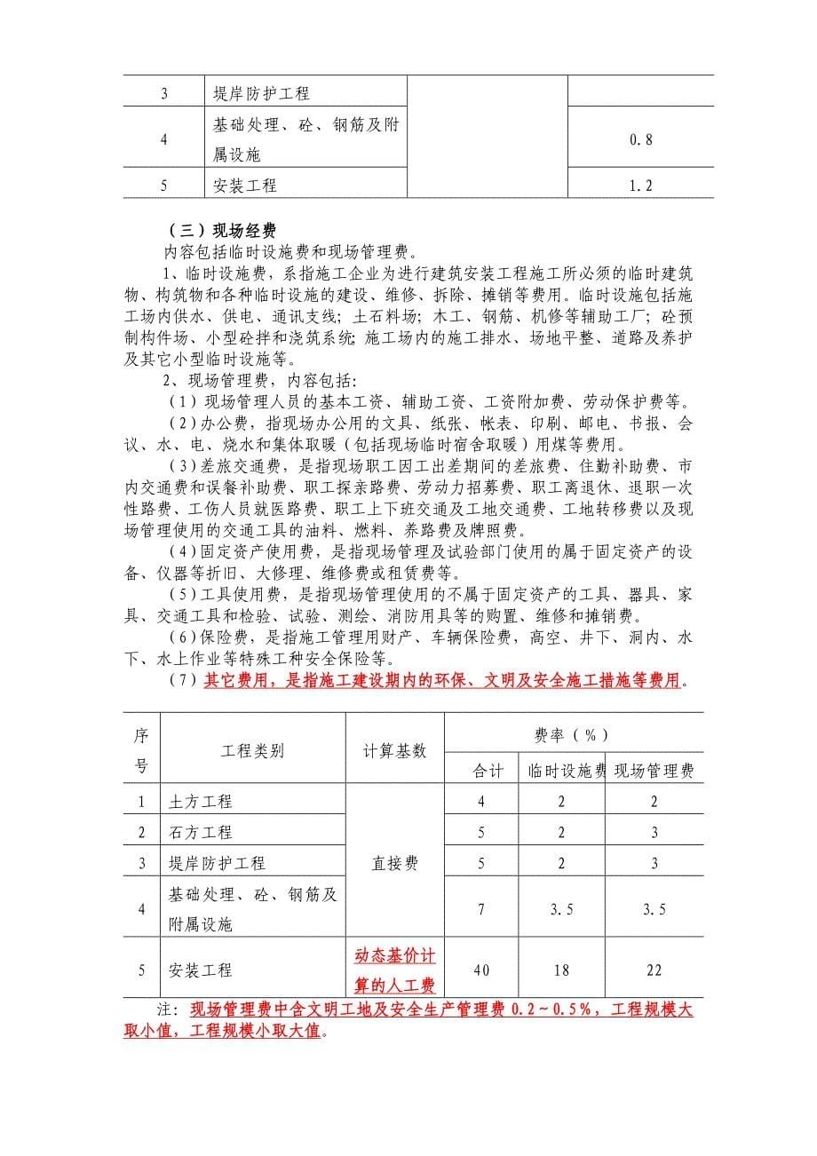 费用构成及费率标准_第5页