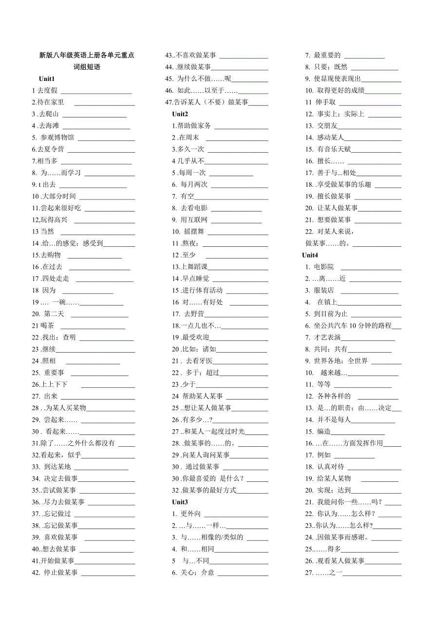 2013新人教版八年级上英语重点.doc_第1页