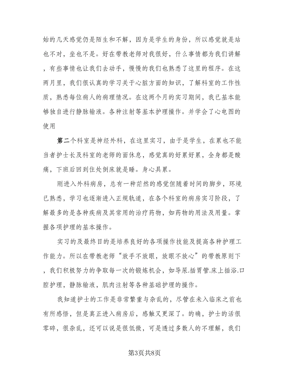 2023年毕业生实习总结标准版（四篇）.doc_第3页