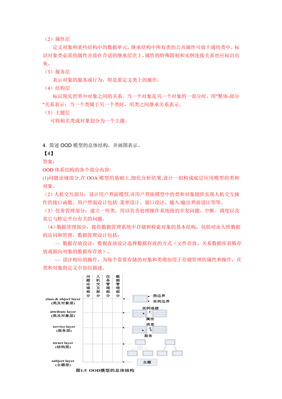 面向对象分析与设计试题及其答案_第4页