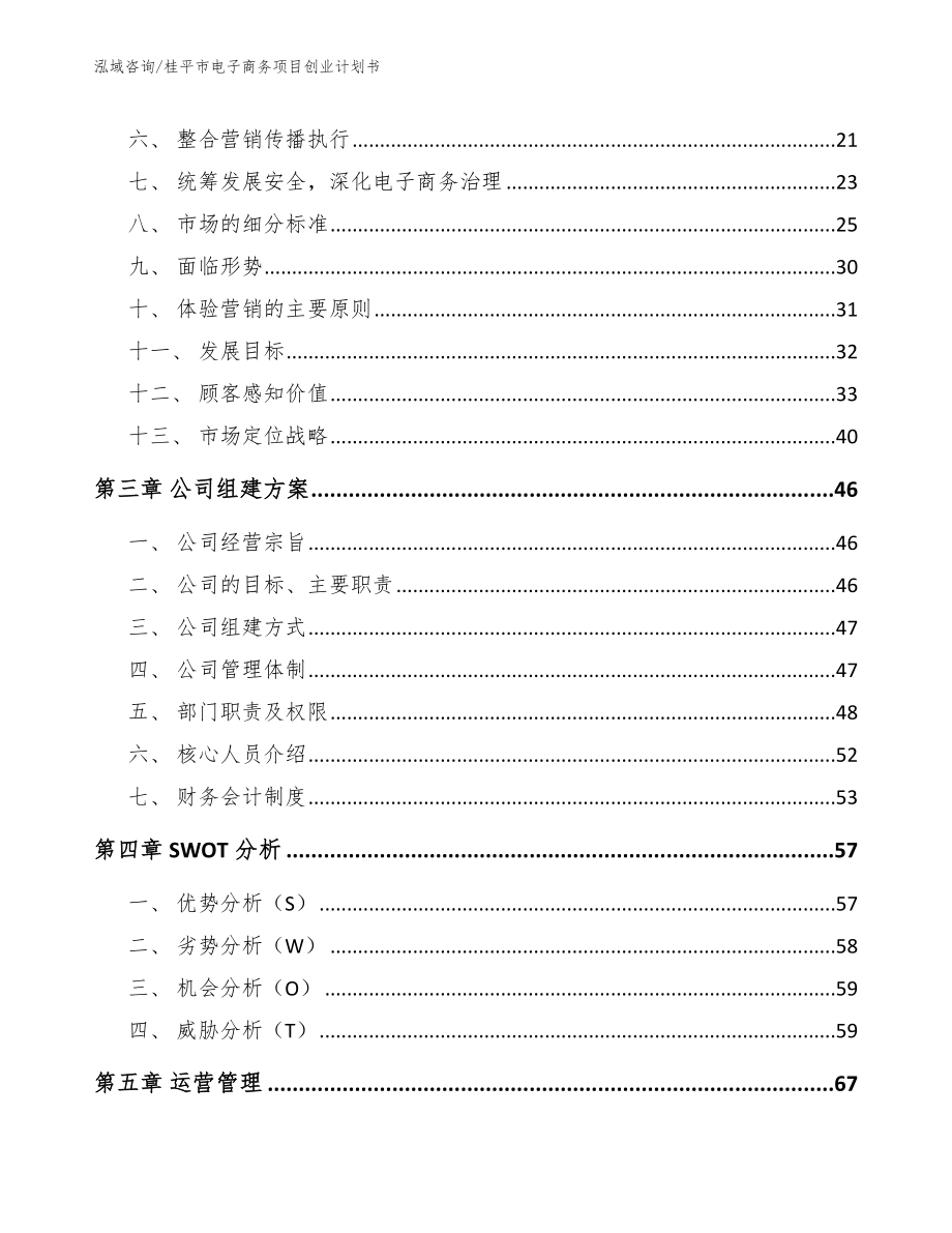 桂平市电子商务项目创业计划书【参考范文】_第3页