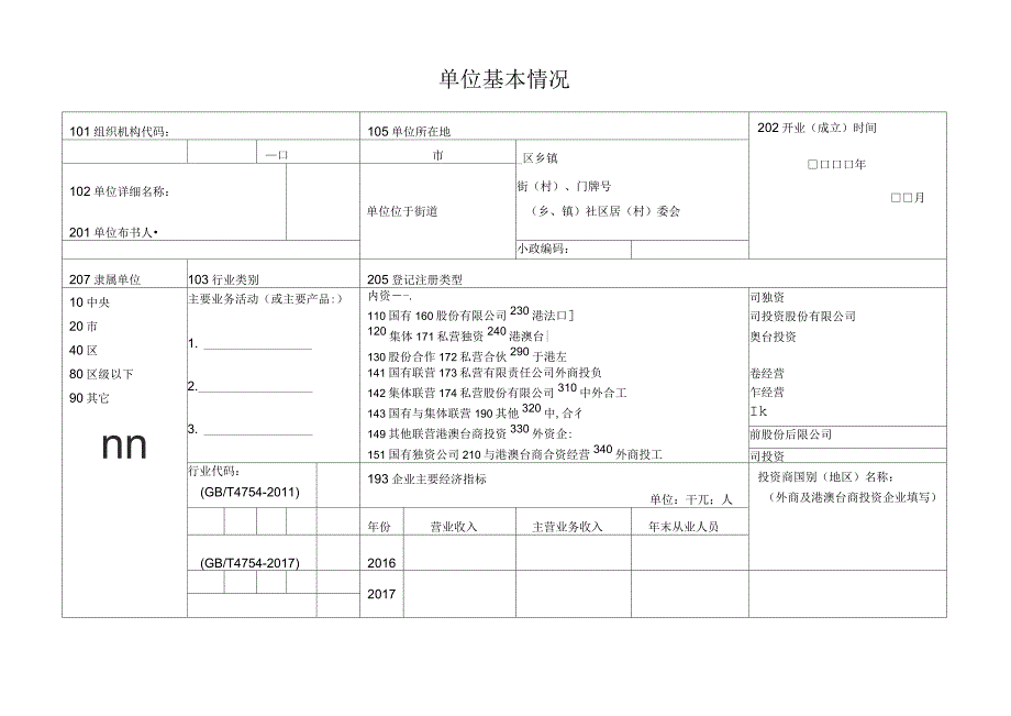 服务业企业统计台账_第4页