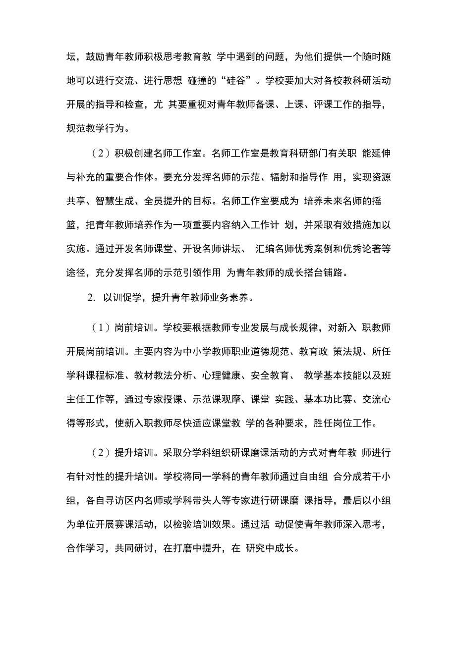 学校青年教师成长工程实施方案_第5页