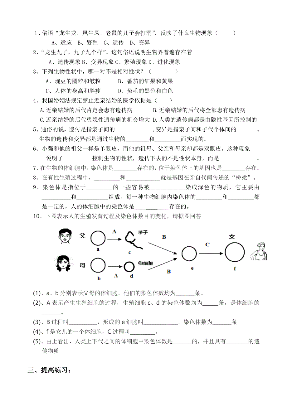 生物的遗传和变异_第2页