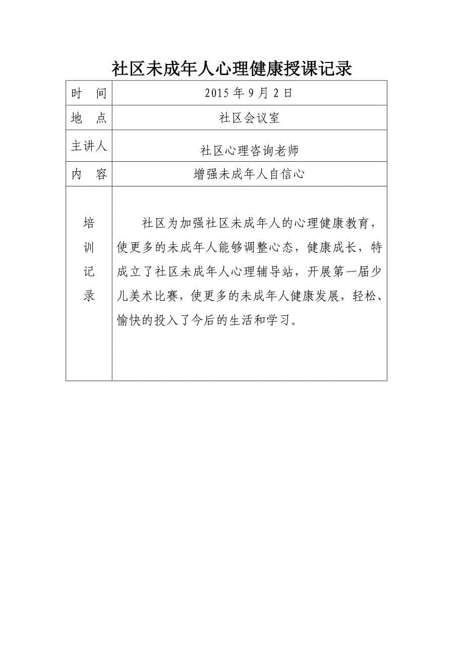 社区未成年人心理健康培训记录.doc_第5页