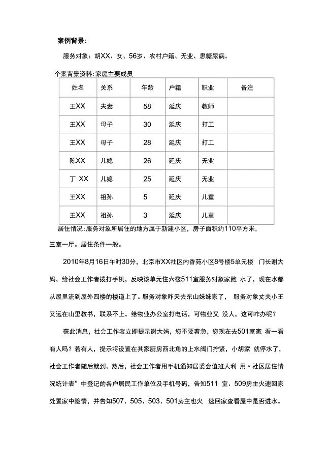 社区矛盾调解案例背景