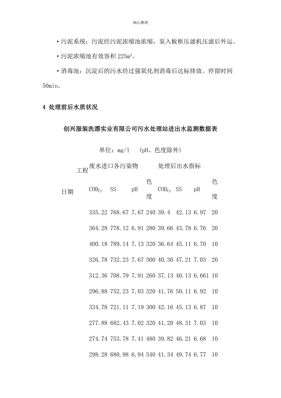 牛仔服装洗漂废水处理典型工艺_第4页