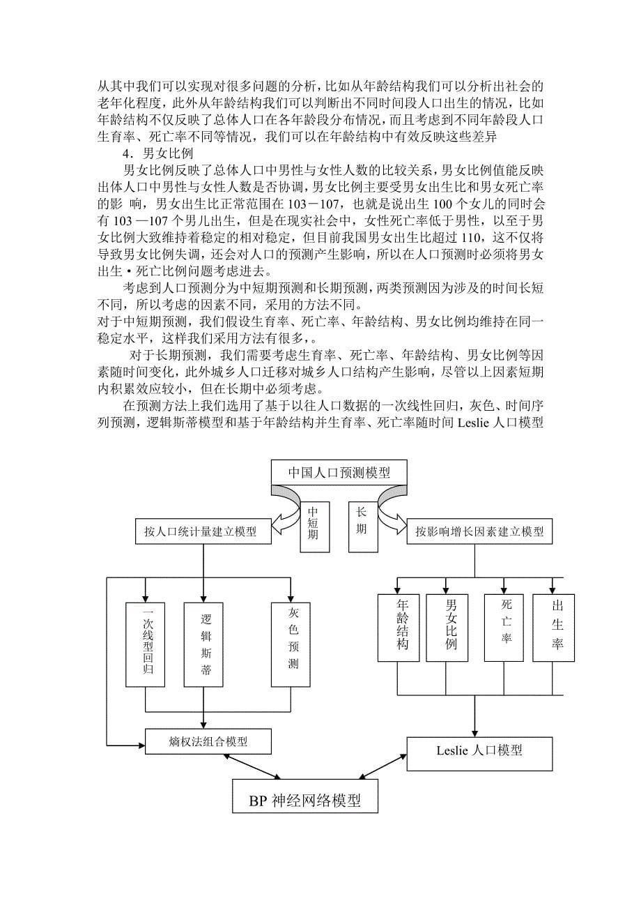 人口预测模型数学建模论文.doc_第5页