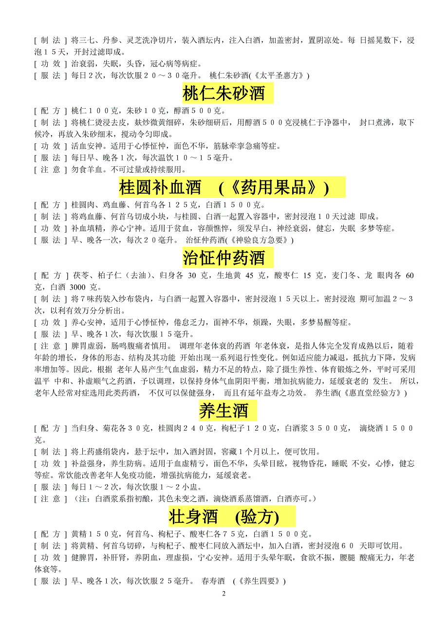中药泡酒养生保健酒-精华版.doc_第2页