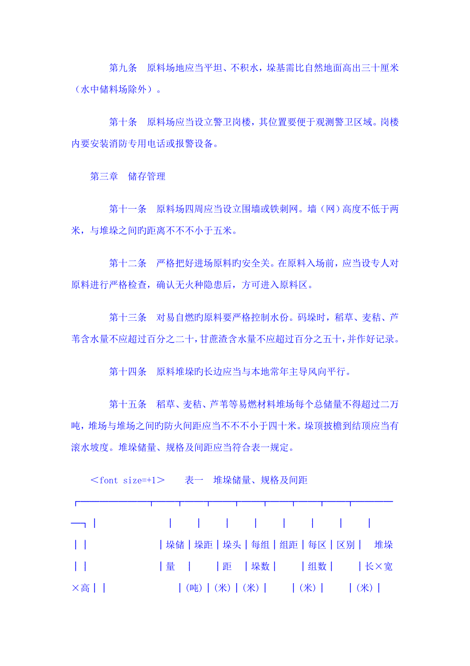 造纸行业原料场消防安全管理统一规定_第2页