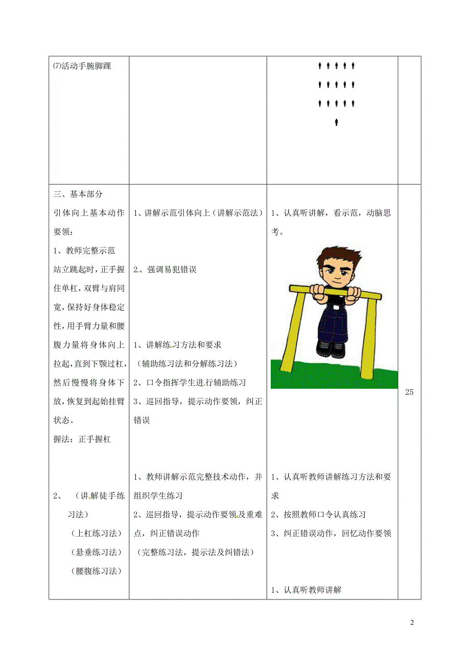 引体向上教案_第2页