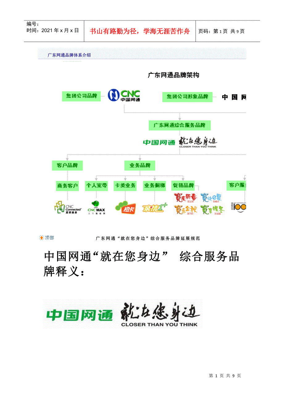 广东网通品牌体系介绍_第1页