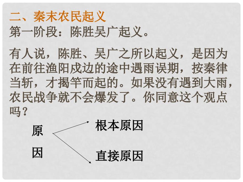 八年级历史与社会上册 第四单元 第二课 第二框 秦末农民起义与汉朝的建立课件（2） 人教版_第4页