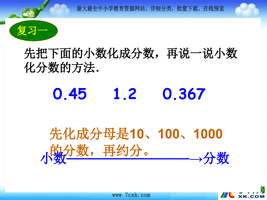 人教版学六上6.3百分数化成小数和分数ppt课件3_第2页