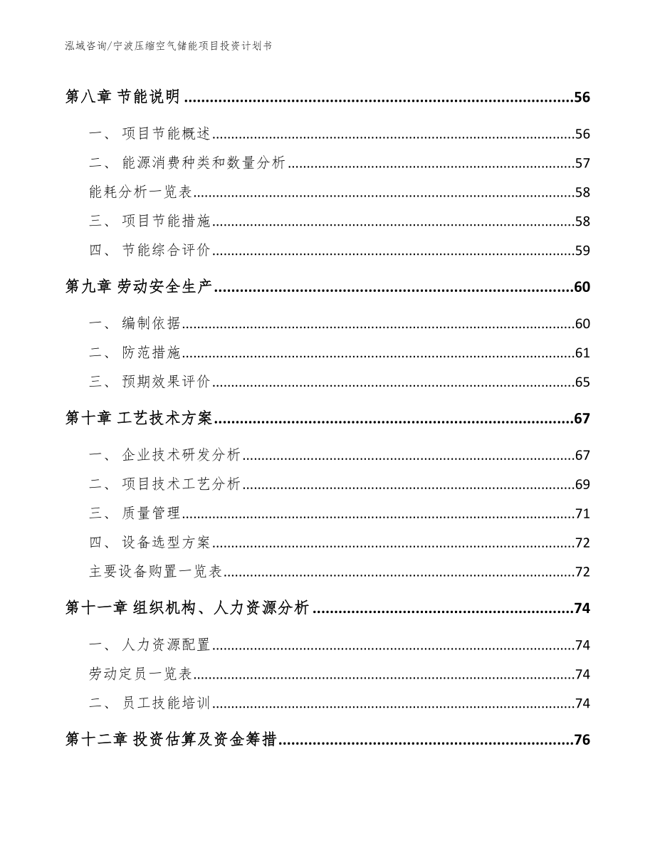 宁波压缩空气储能项目投资计划书（参考模板）_第3页