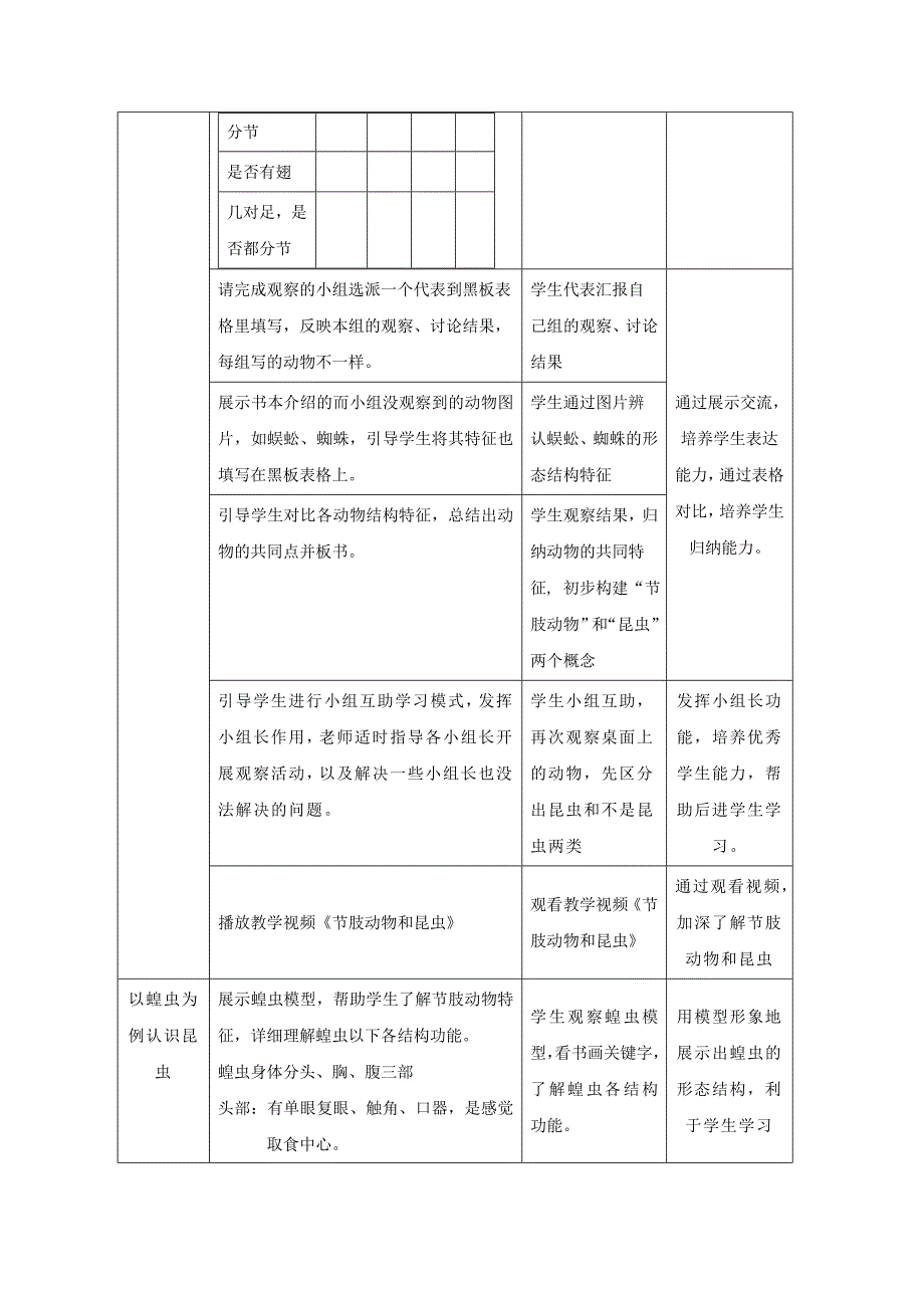 八年级生物上册 5.1.3《软体动物和节肢动物》（第2课时）教案1 （新版）新人教版.doc_第3页