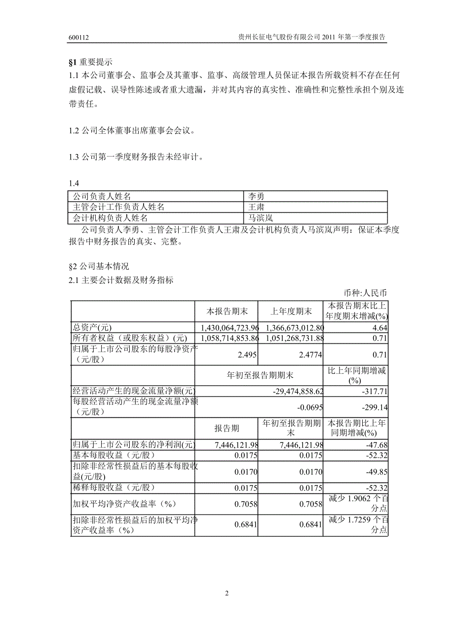 600112长征电气第一季度季报_第3页