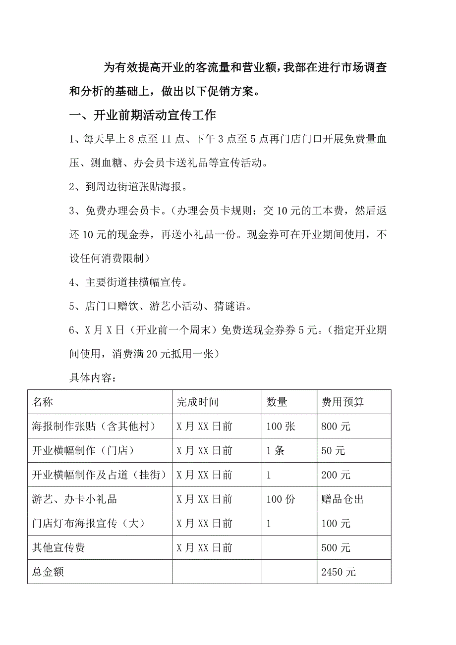 某某药店开业方案_第2页