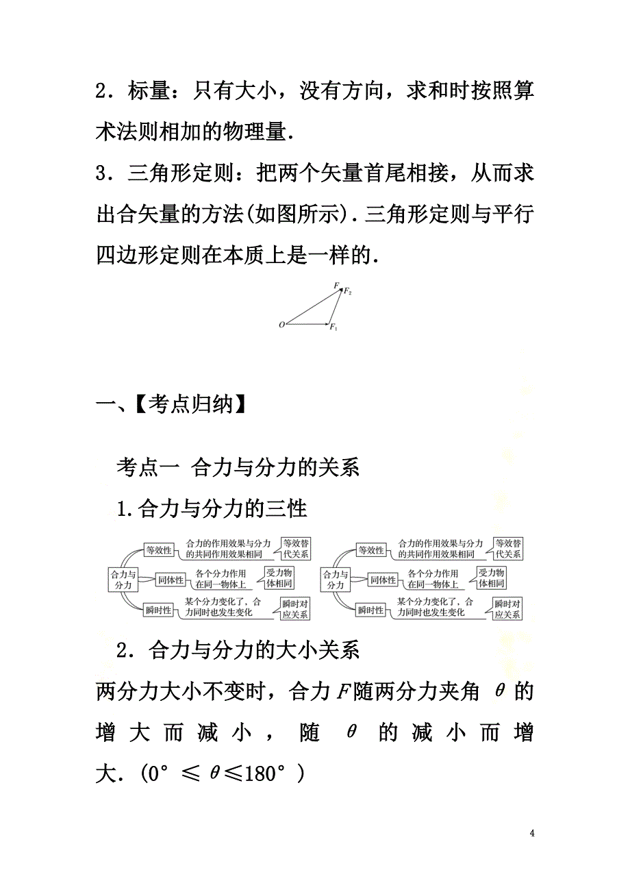 江苏省2021年高考物理一轮复习专题05共点力的合成与分解考点扫描（含解析）_第4页