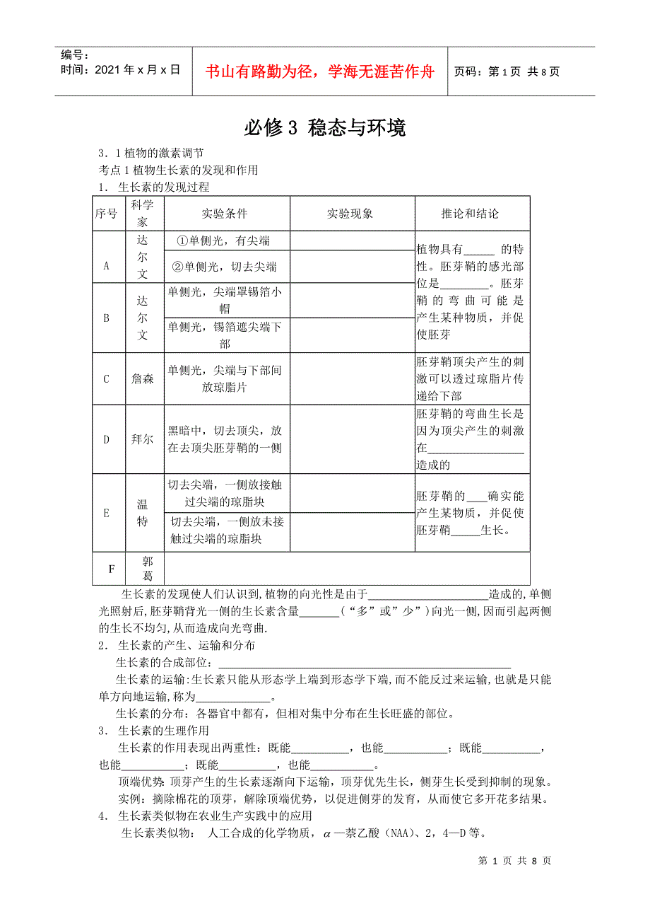 必修3 稳态与环境_第1页