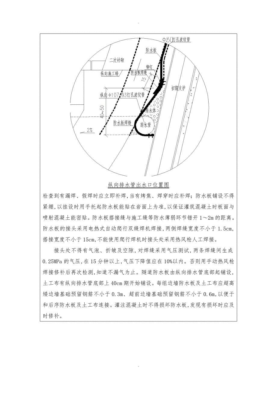 高铁隧道隧道仰拱与矮边墙施工_第5页