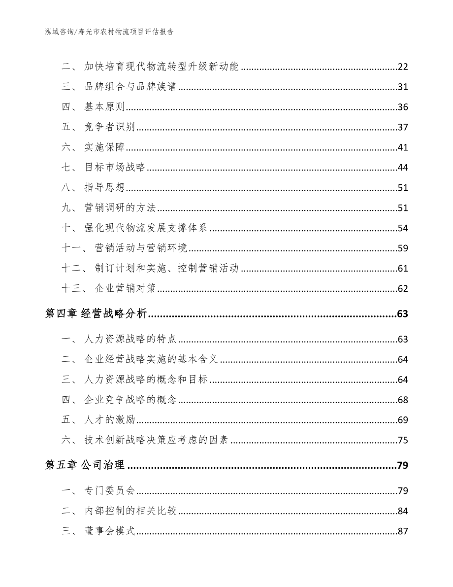 寿光市农村物流项目评估报告（范文模板）_第2页