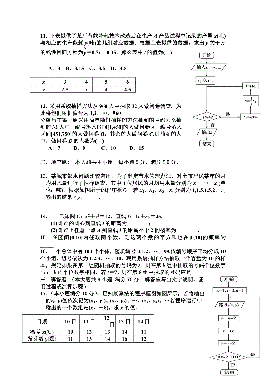 河南省周口市中英文学校2012-2013学年高一下学期期中考试数学试题含答案.doc_第3页