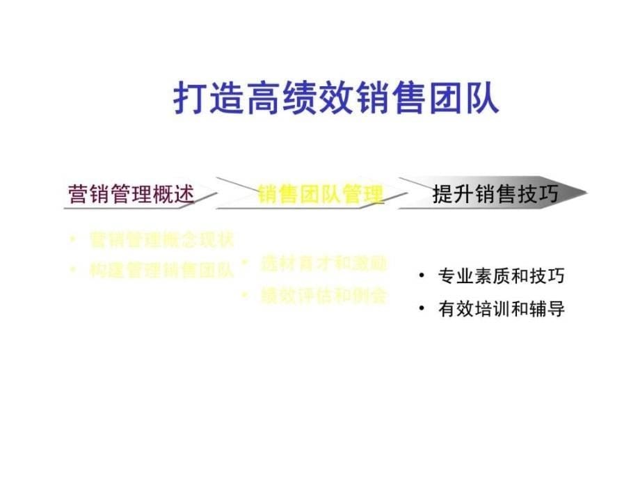 v经典实用有价值的企业管理培训课件：建立高绩效销售团队_第5页