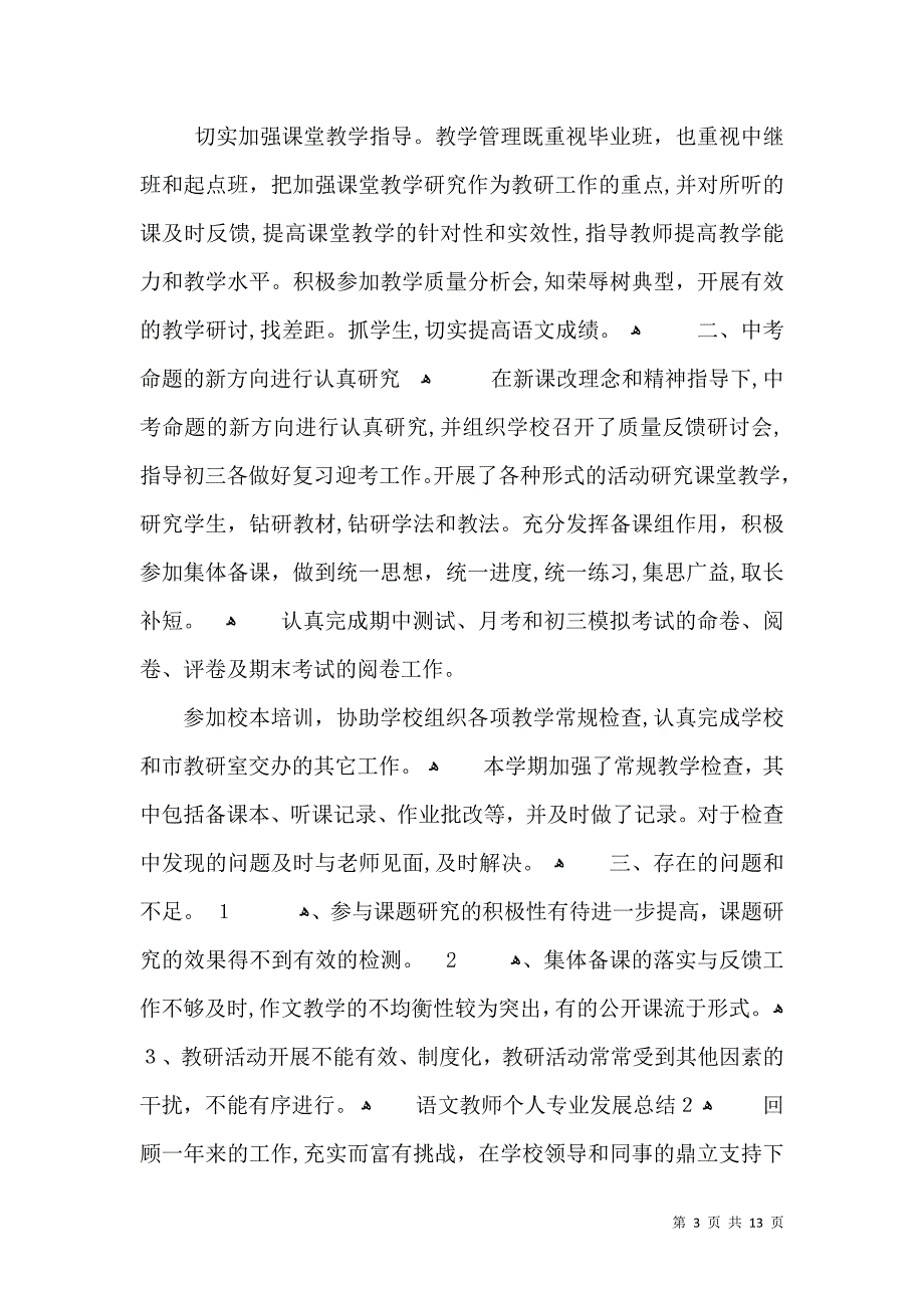 语文教师个人专业发展总结_第3页