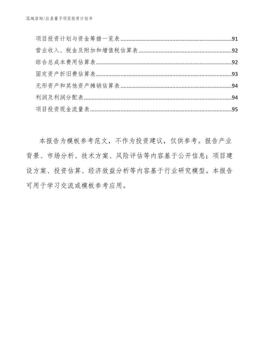 应县量子项目投资计划书_第5页