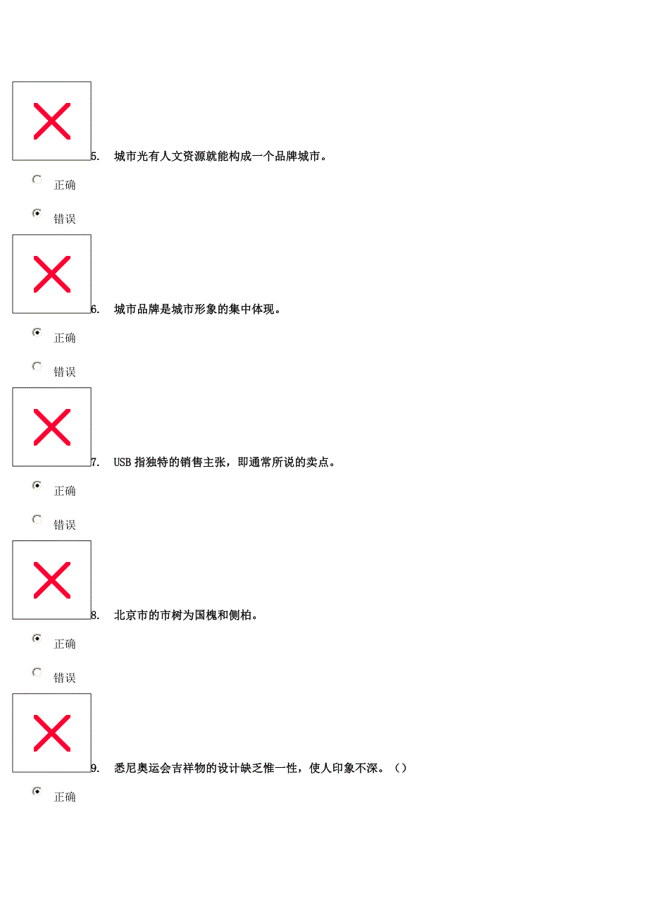 城市品牌形象建设下试题答案85_第2页