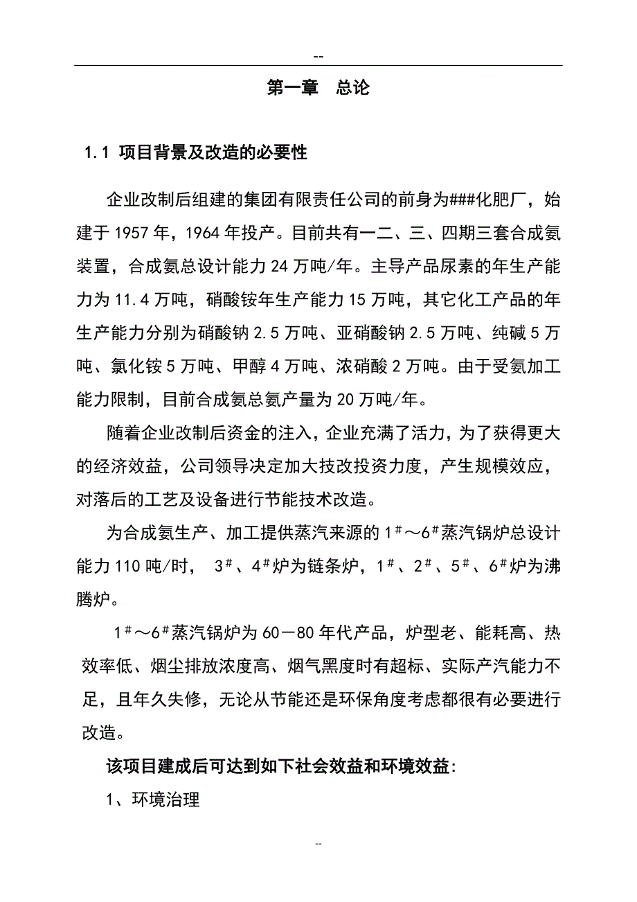 蒸汽锅炉节能技术改造项目可行性研究报告代项目建议书_第3页