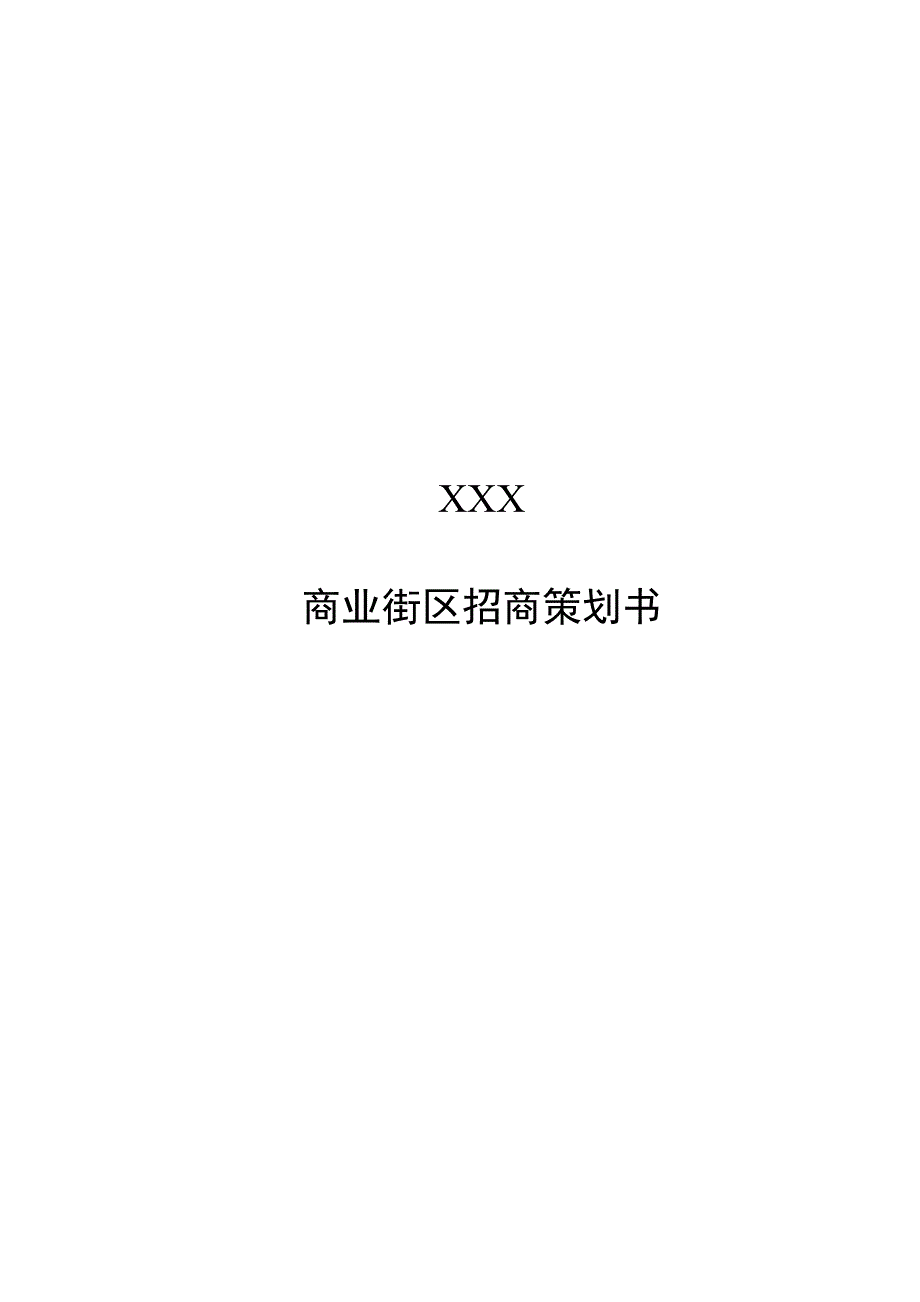 常州XX商业街招商策划_第1页