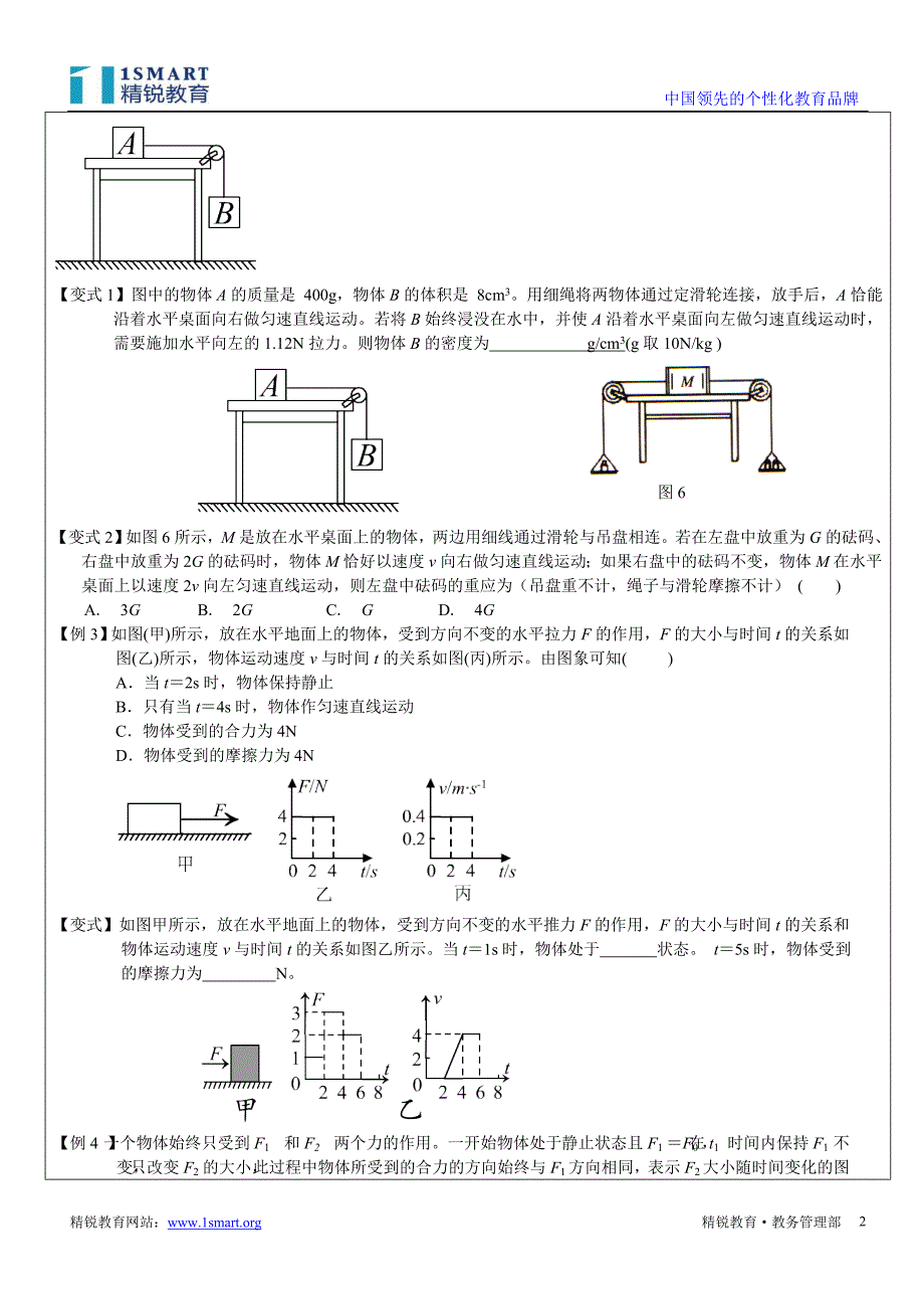 力和运动难题汇编.doc_第2页